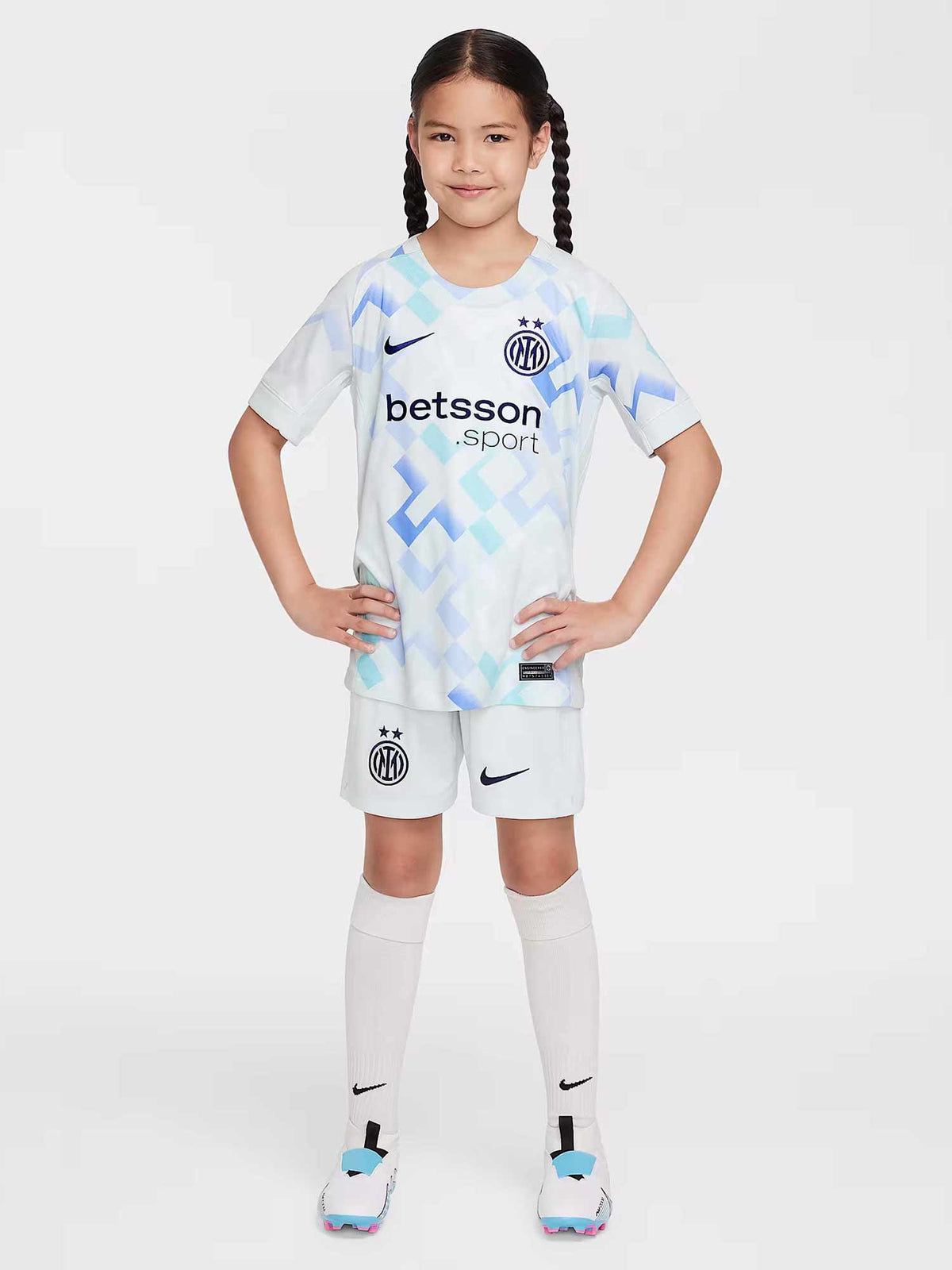 NIKE Тениска INTER Y NK DF JSY SS STAD AW