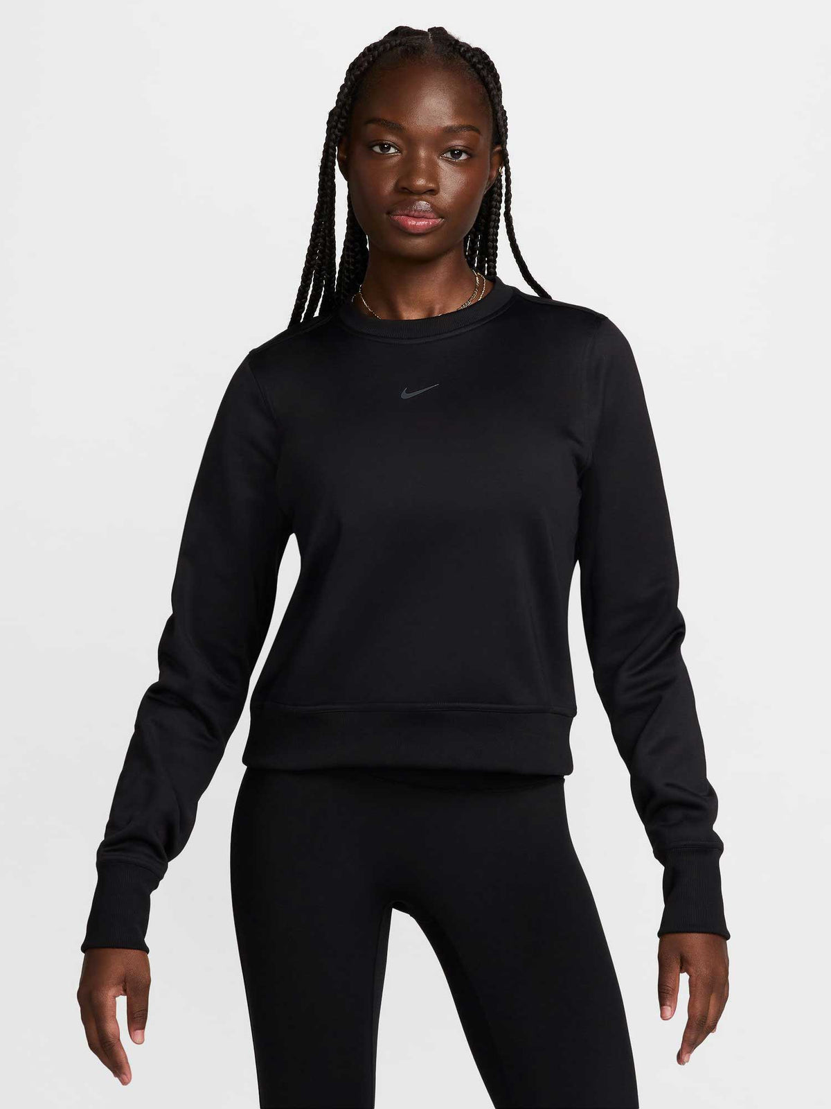 NIKE Блуза W NK ONE TF CREW LBR