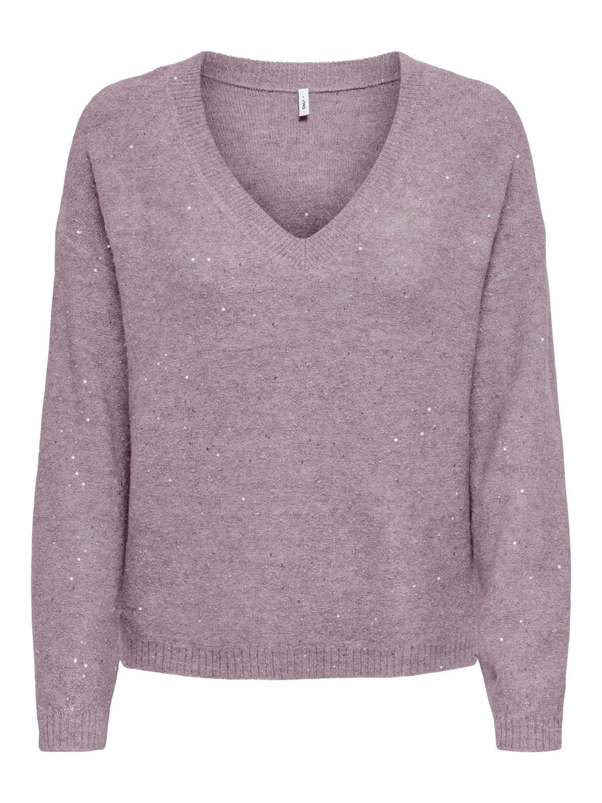 ONLY Пуловер ONLARIZONA LS SEQUINS V-NECK PUL KNT