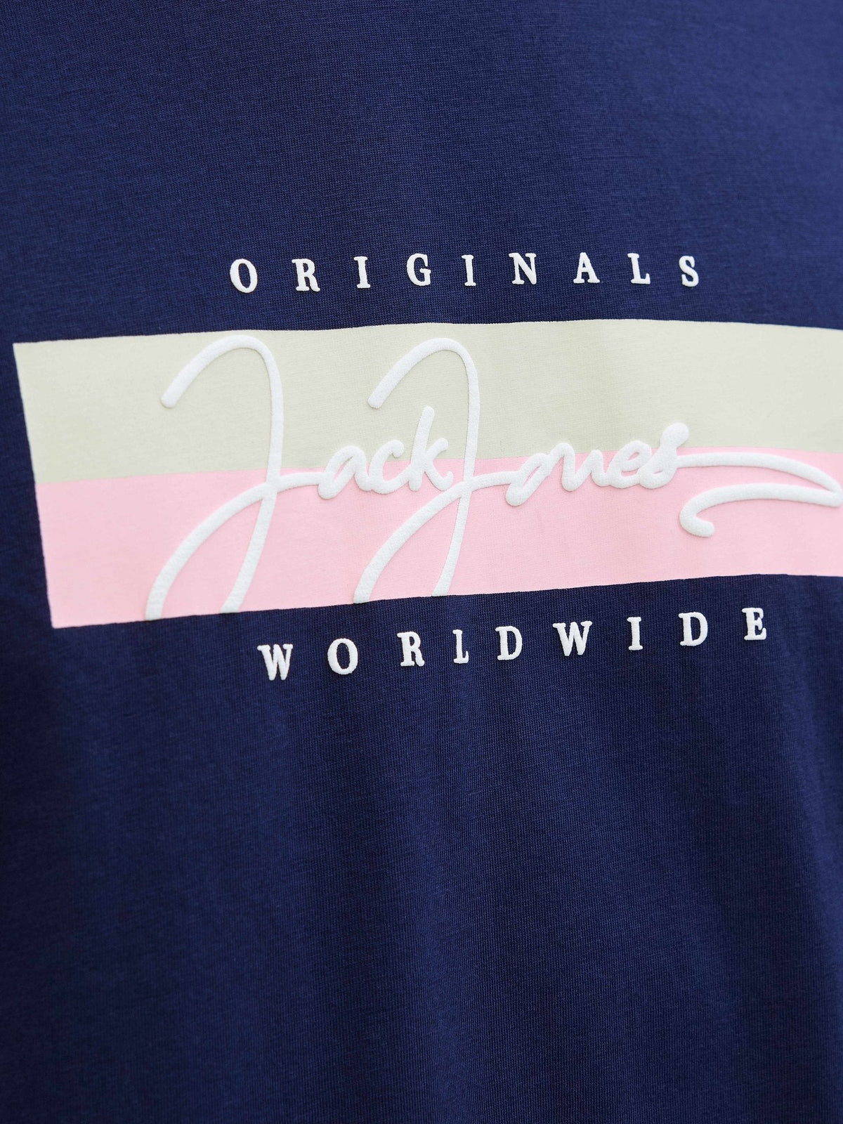 JACK & JONES Тениска JORFREDERIKSBERG BOX SCRIPT TEE SS CN LN