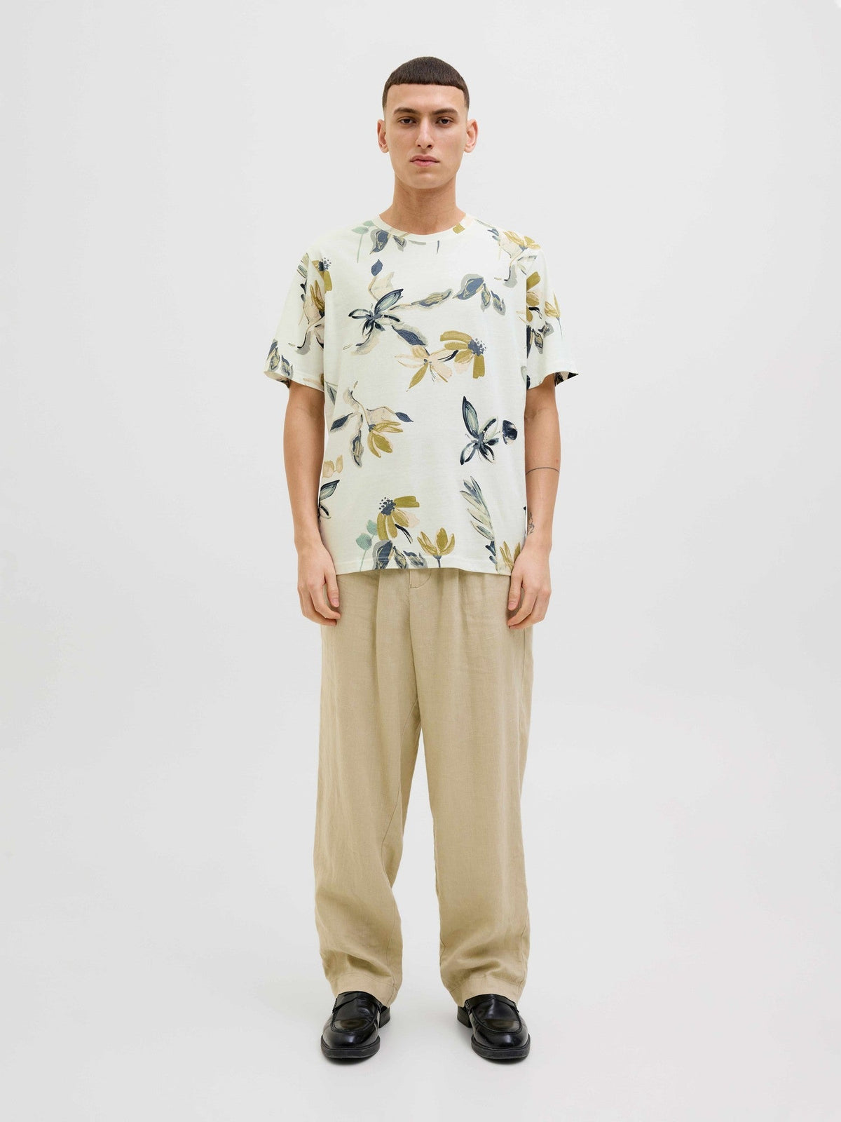 JACK & JONES Тениска JORVARENNA AOP TEE SS CREW NECK