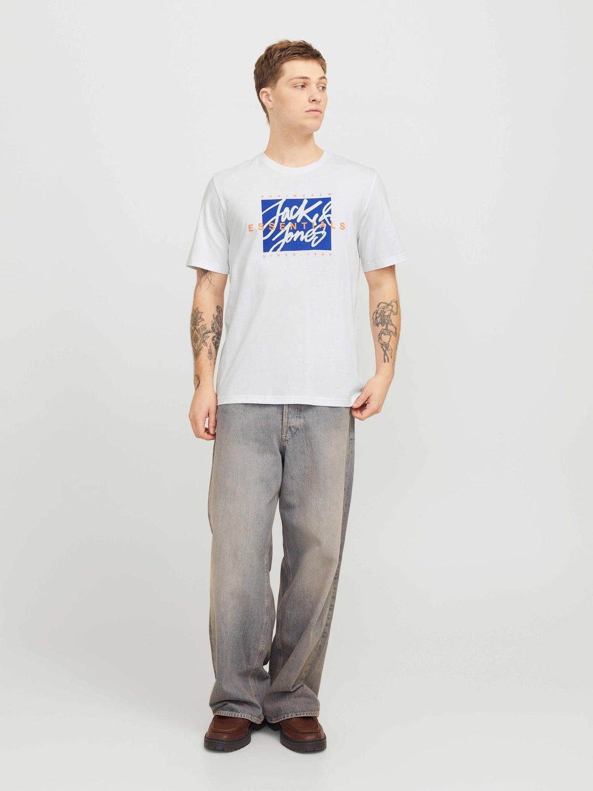 JACK & JONES Тениска JJCOLTON TEE SS CREW NECK LN
