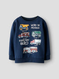 NAME IT Блуза NMMORSON TONKA NREG SWEAT BRU CPLG