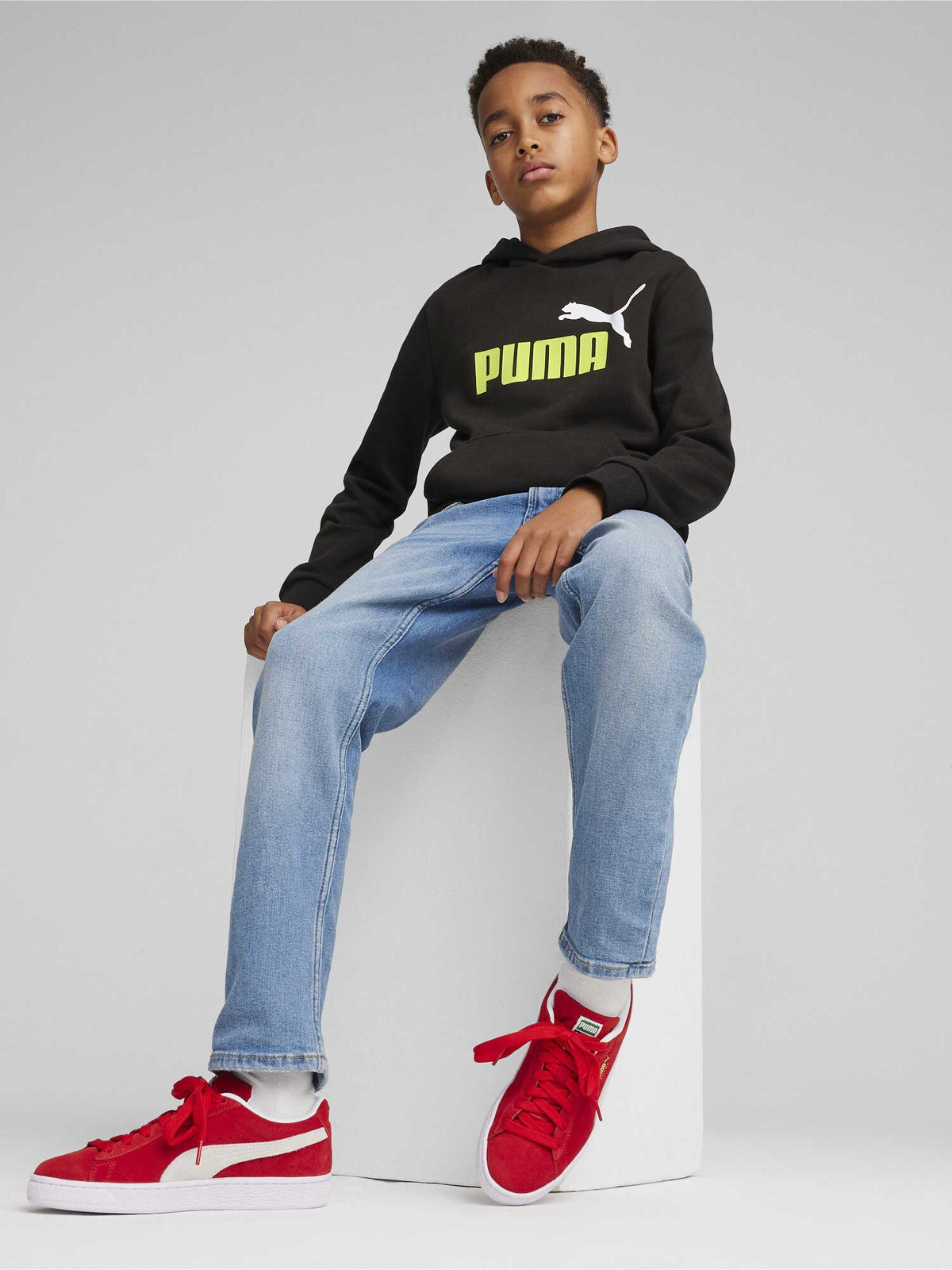 PUMA Суитшърт ESS+ 2 Col Big Logo Hoodie FL B