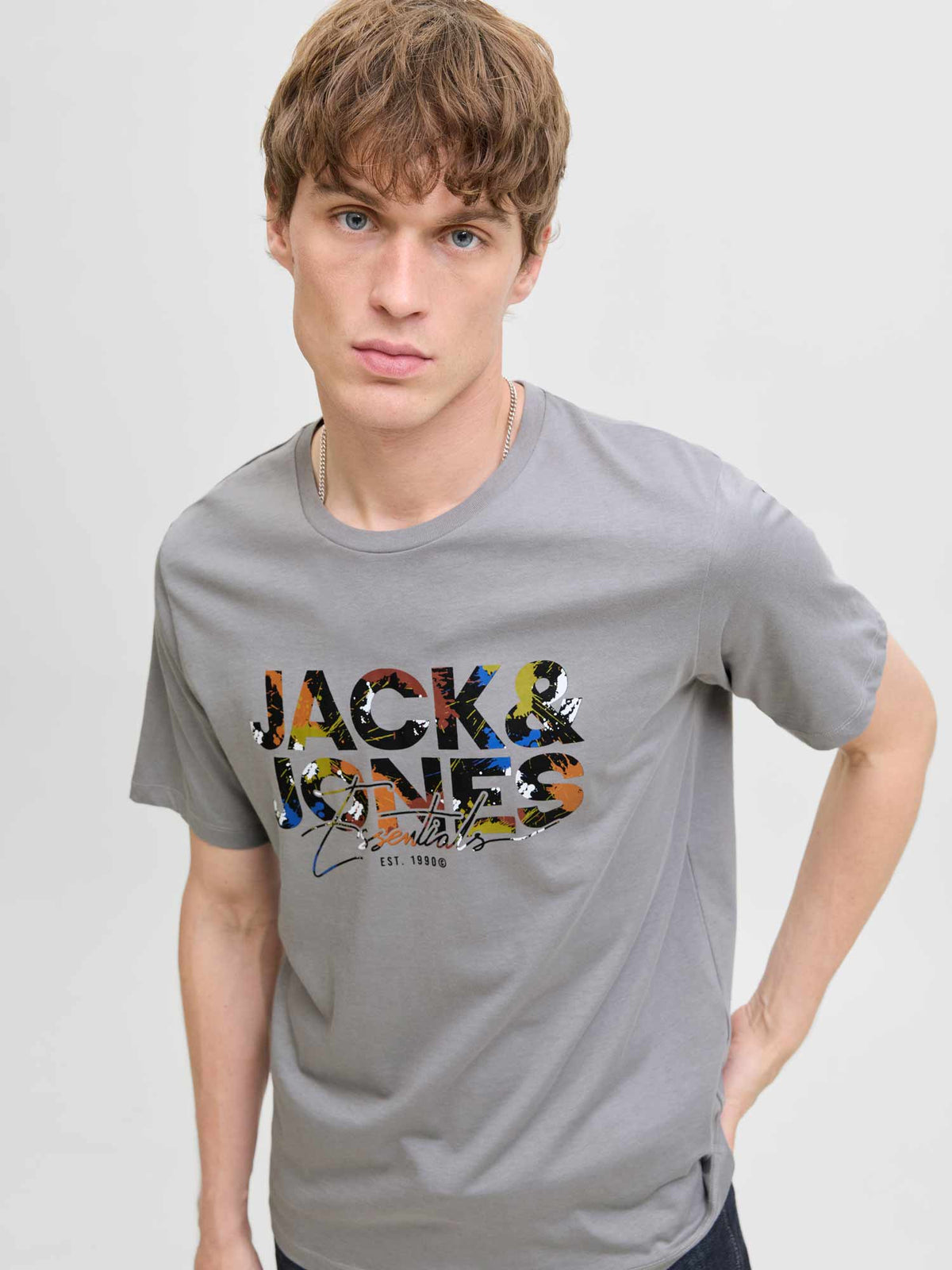 JACK & JONES Тениска JJGEPLAS TEE SS CREW NECK LN