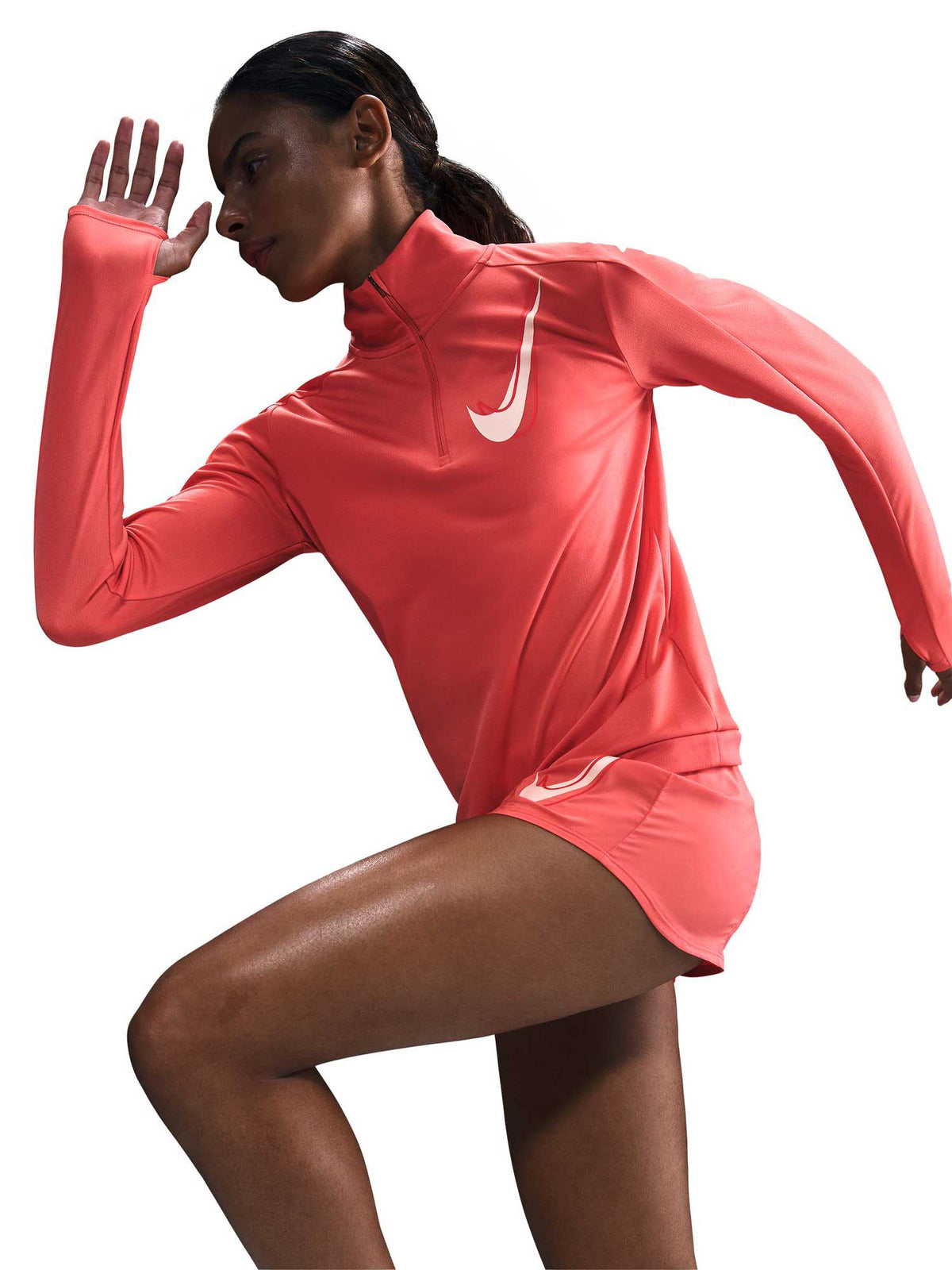 NIKE Блуза W NK SWSH HBR HZ MID