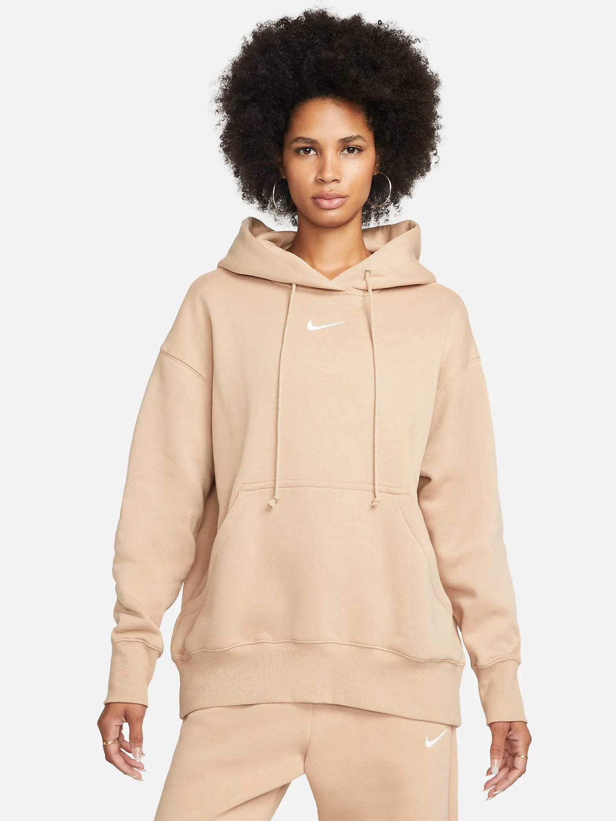 NIKE Суитшърт W NSW PHNX FLC OS PO HOODIE
