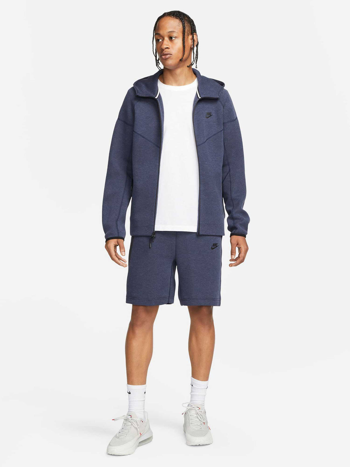 NIKE Суитшърт M NK TCH FLC FZ WR HOODIE