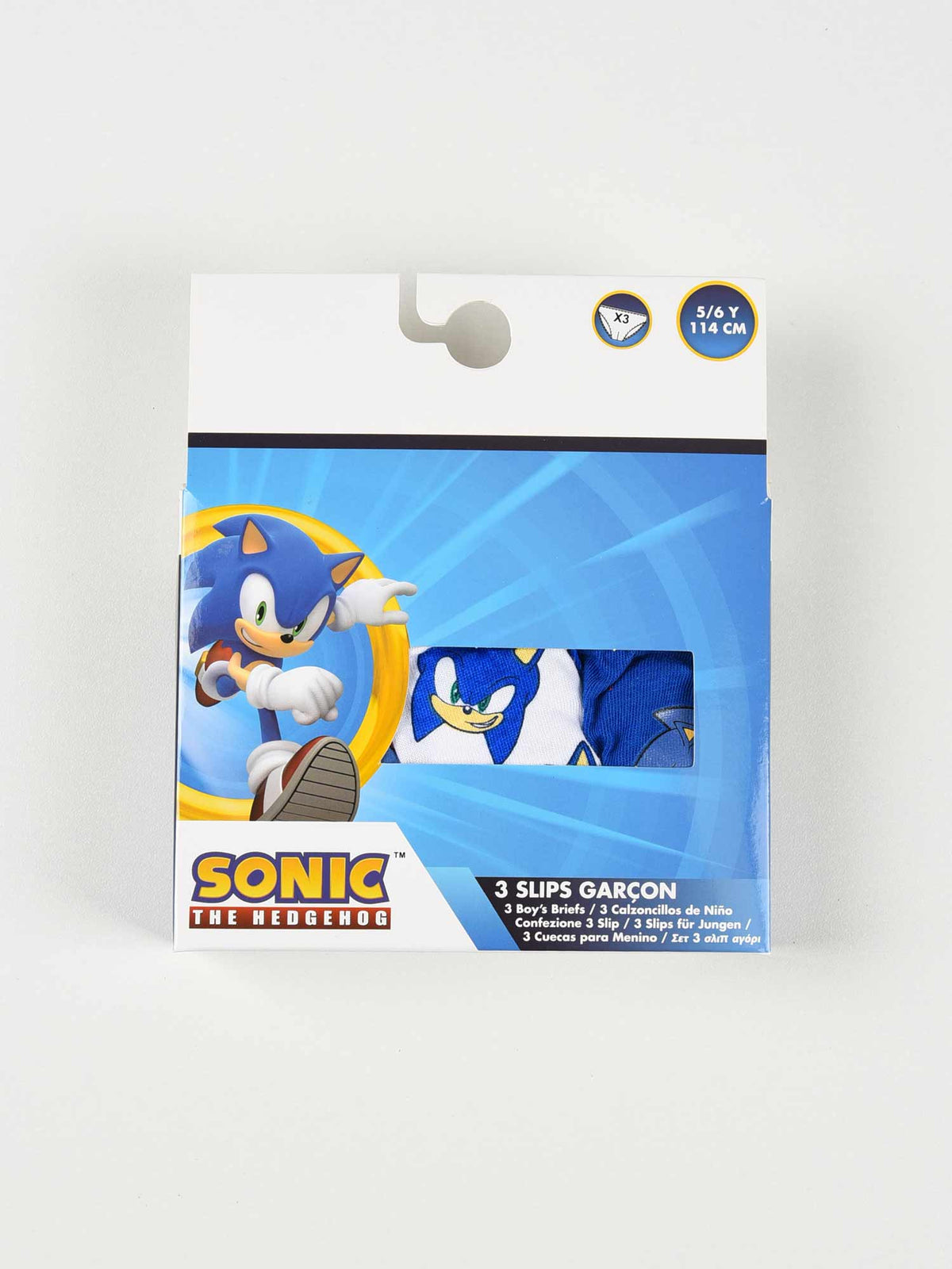 KIDS MOVIE HEROES Бельо - комплект 3 части Sonic