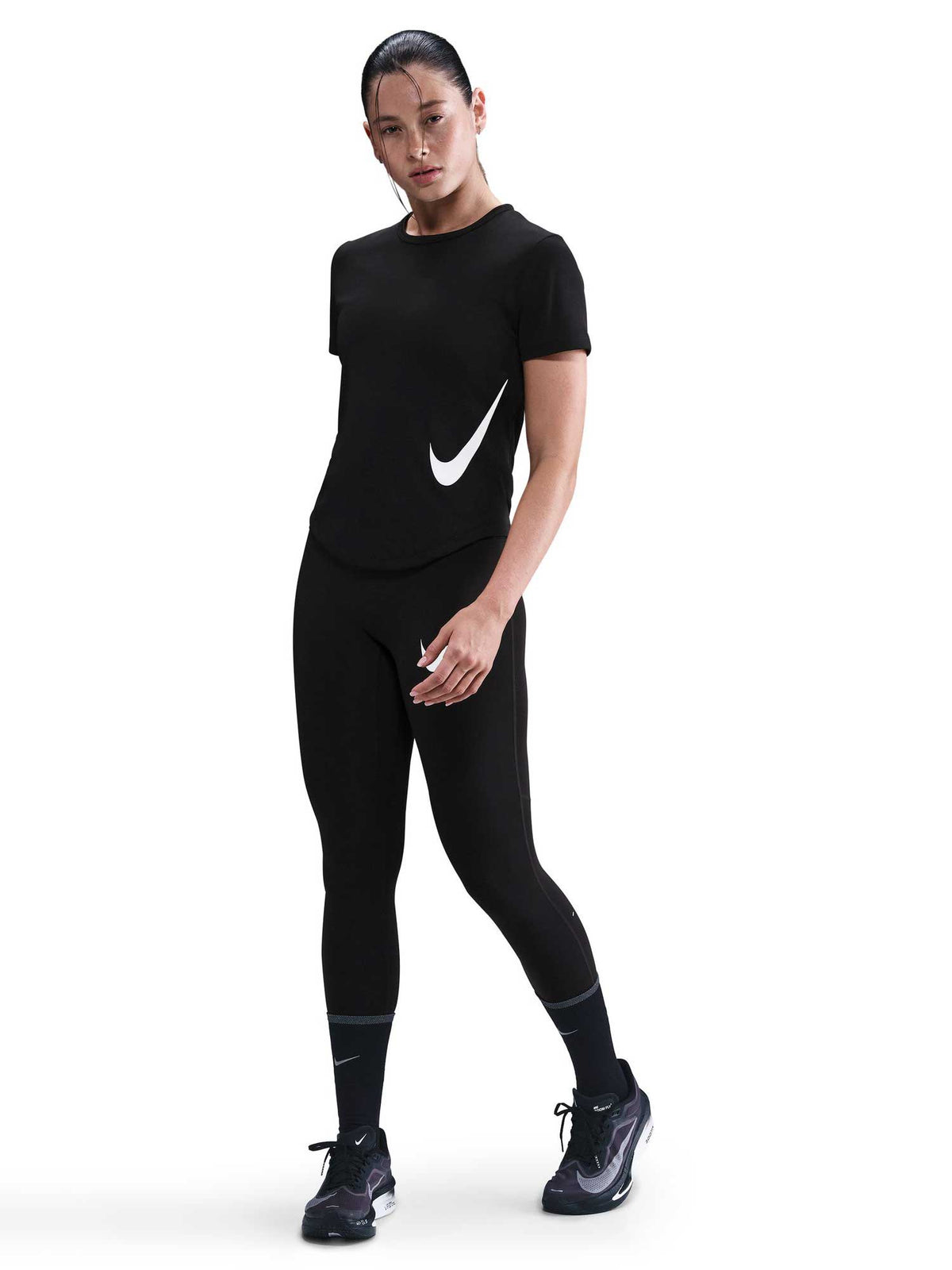 NIKE Тениска W NK TEMPO SWSH HBR DF SS TOP