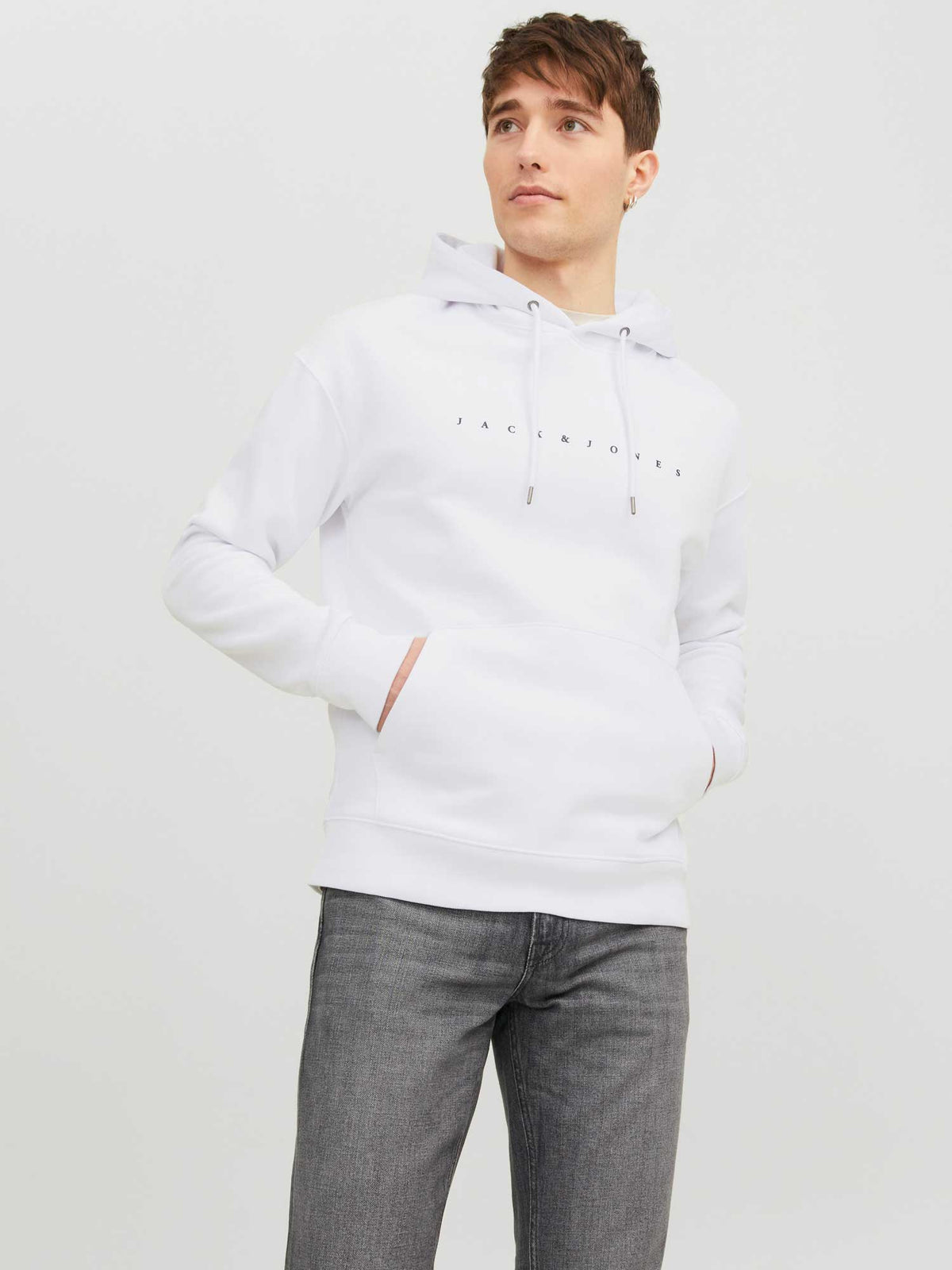 JACK & JONES Суитшърт JJESTAR JJ SWEAT HOOD NOOS